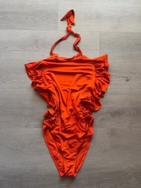 ASOS Halter Ruffle Bodysuit